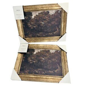 Threshold Studio McGee Wall Art Set of 2 Framed Tree Landscape Prints 16"x12"